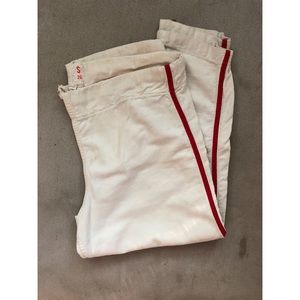 Thick Red-Stripe Sport Pants